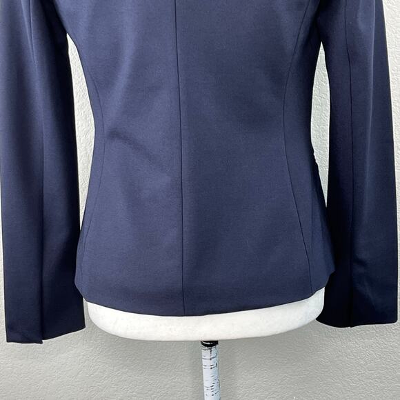 Magaschoni Navy Blue Single Breasted One Button Peak Lapel Blazer NWT Size 6 - Picture 10 of 13